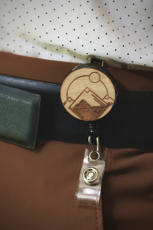 Geometric Sun and Moon Mountains Badge Reel | 30