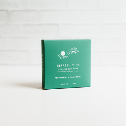 Refresh Mint Cooling Clay Dry Mask - 1 Mask Treatment Pouch