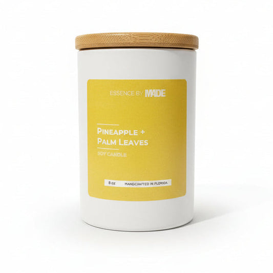 Pineapple + Palm Leaves Soy Candle
