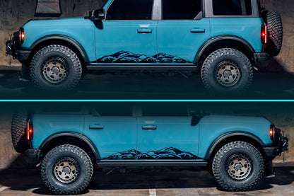 Mirrored Pair of Sand Dunes Vinyl Decals | 305P