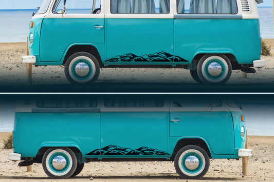 Mirrored Pair of Sand Dunes Vinyl Decals | 305P