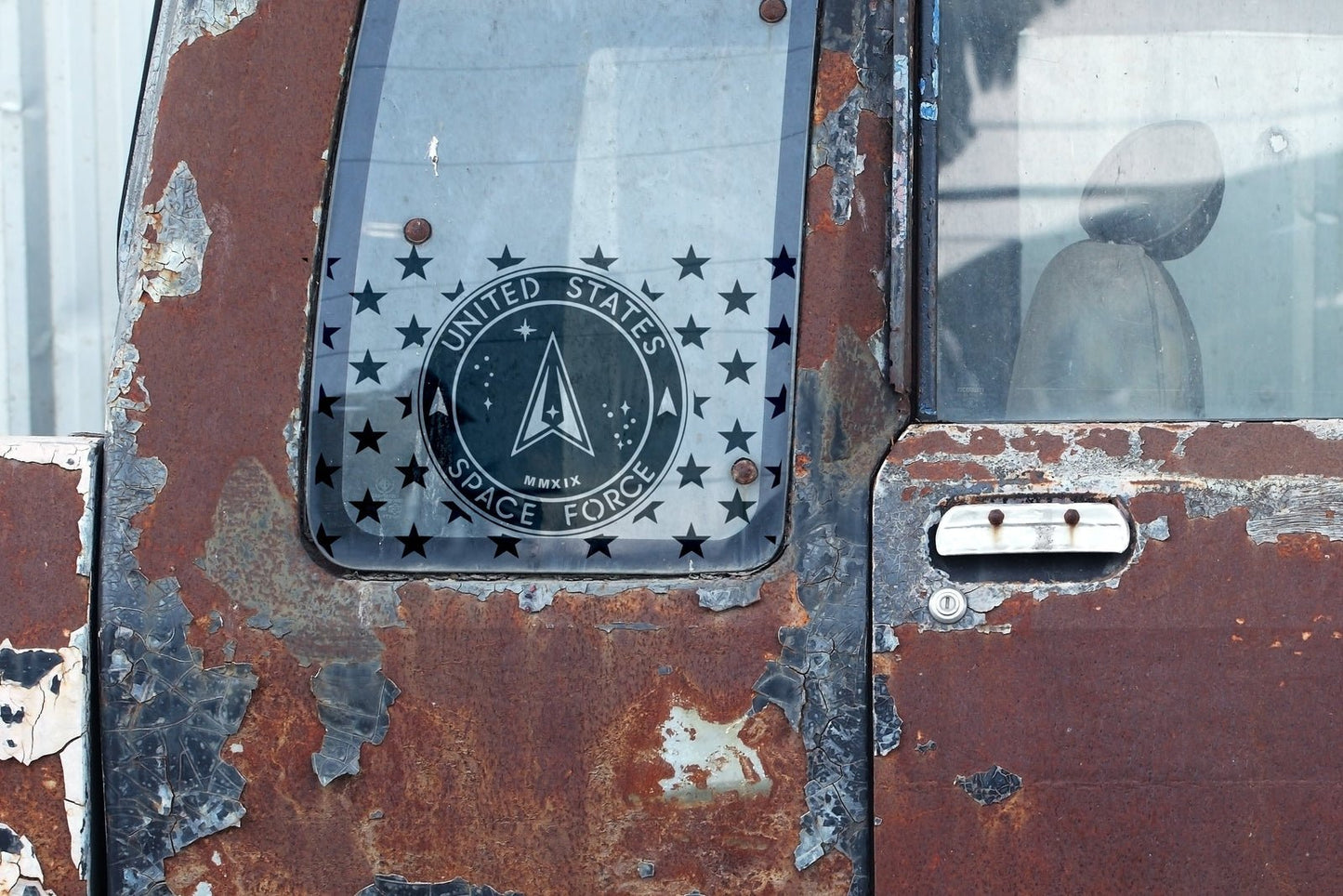 American Flag Space Force Star Union Vinyl Decal or Stencil | 306