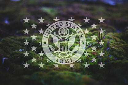 American Flag Army Star Union Vinyl Decal or Stencil | 308