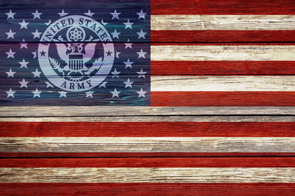 American Flag Army Star Union Vinyl Decal or Stencil | 308
