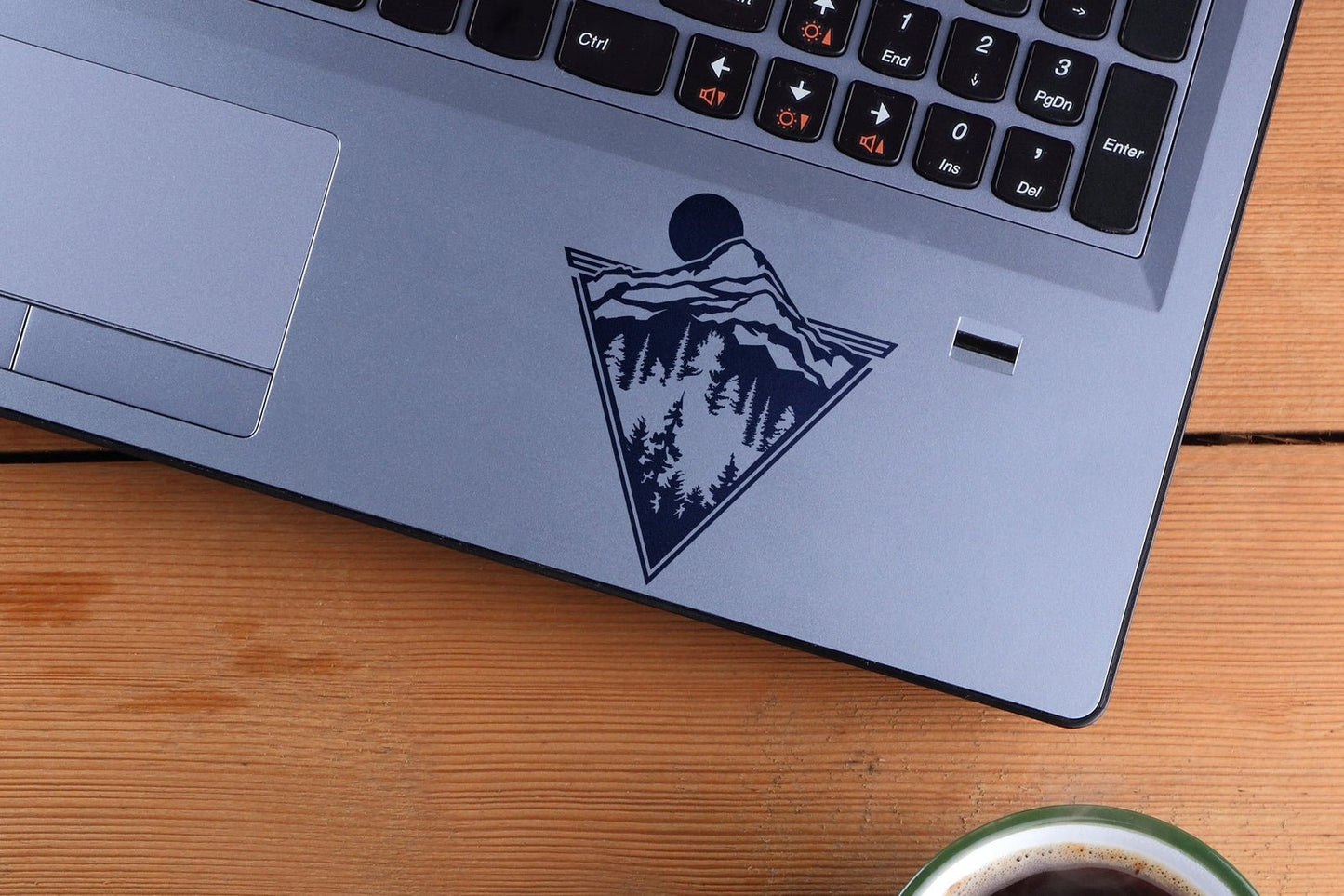 Mountains and Trees Triangle Vinyl Decal | 314