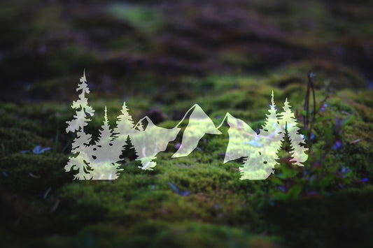 Mountains and Trees Vinyl Decal | 34