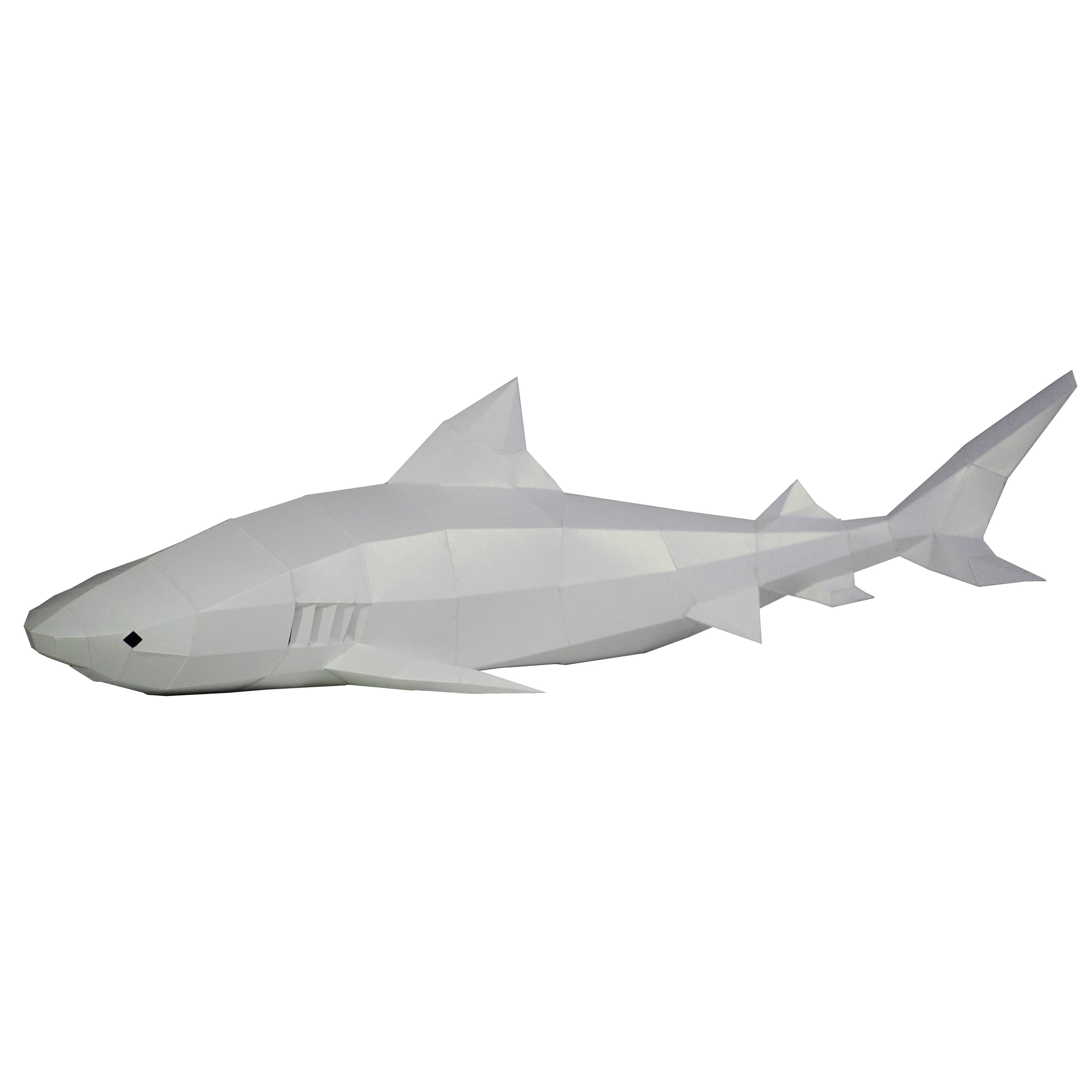 Tiger Sharks 3D PaperCraft Wall Art Origami Model