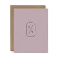 T/Y Thank You Greeting Card: Single
