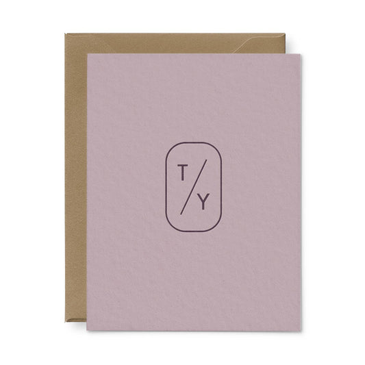T/Y Thank You Greeting Card: Single