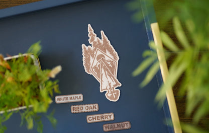 Mountain Arrowhead Wooden Sticker | 4