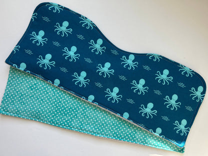 Octopus's Garden Burp Cloth, set of 2