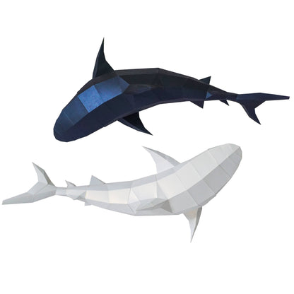 Tiger Sharks 3D PaperCraft Wall Art Origami Model