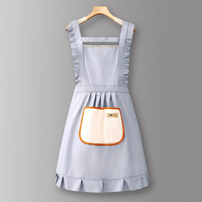 Solid Color Waterproof Work Apron