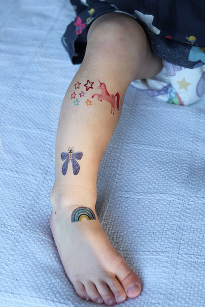 Unicorn Party Temporary Tattoos