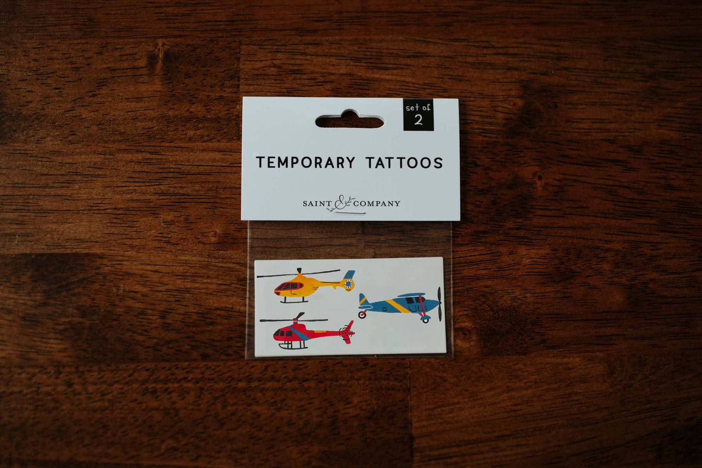 Helicopter Aviation Temporary Tattoos