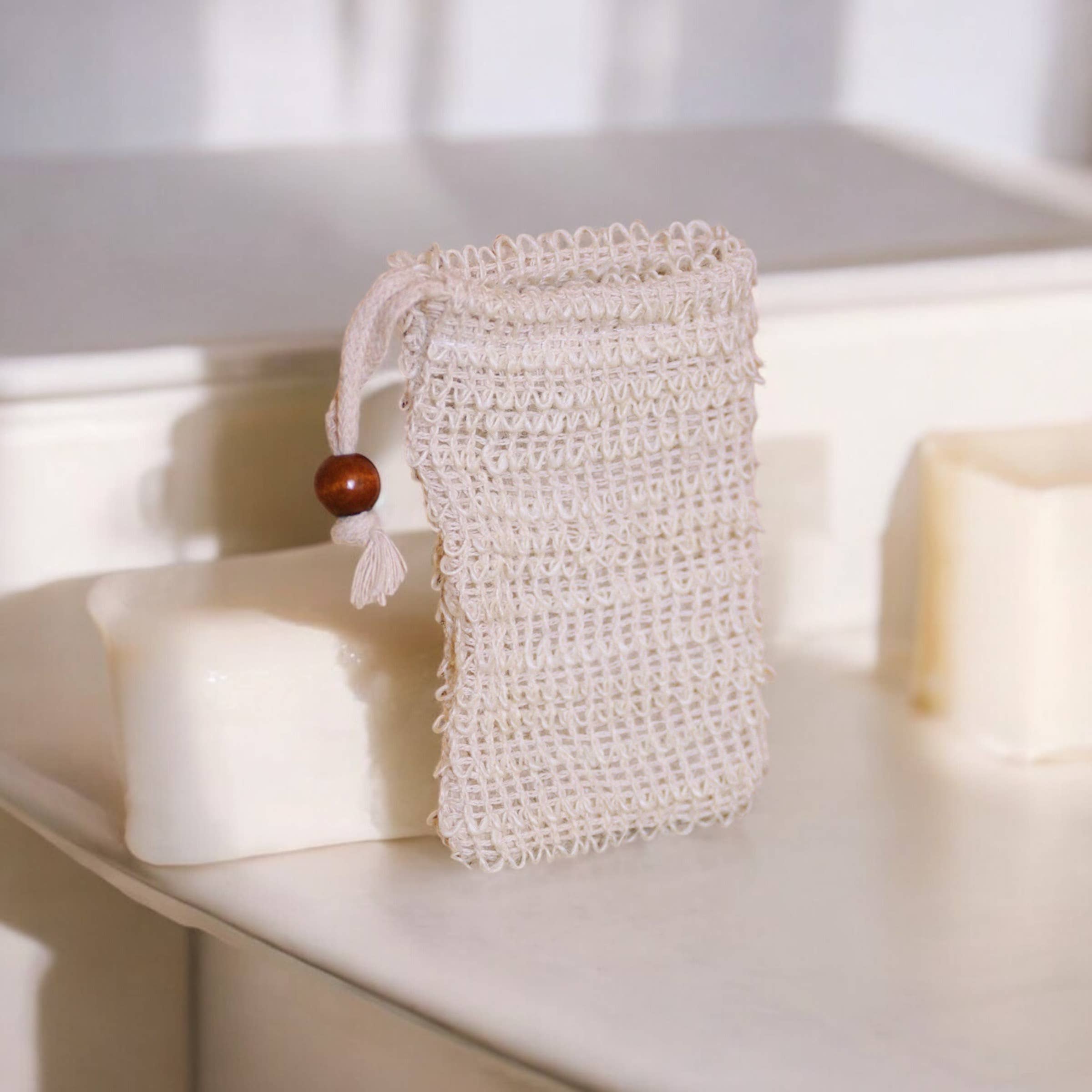 Compostable Sisal Soap Bag | Soap Saver