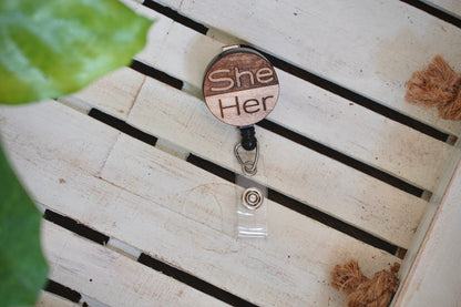 She Her Pronouns Badge Reel | 39