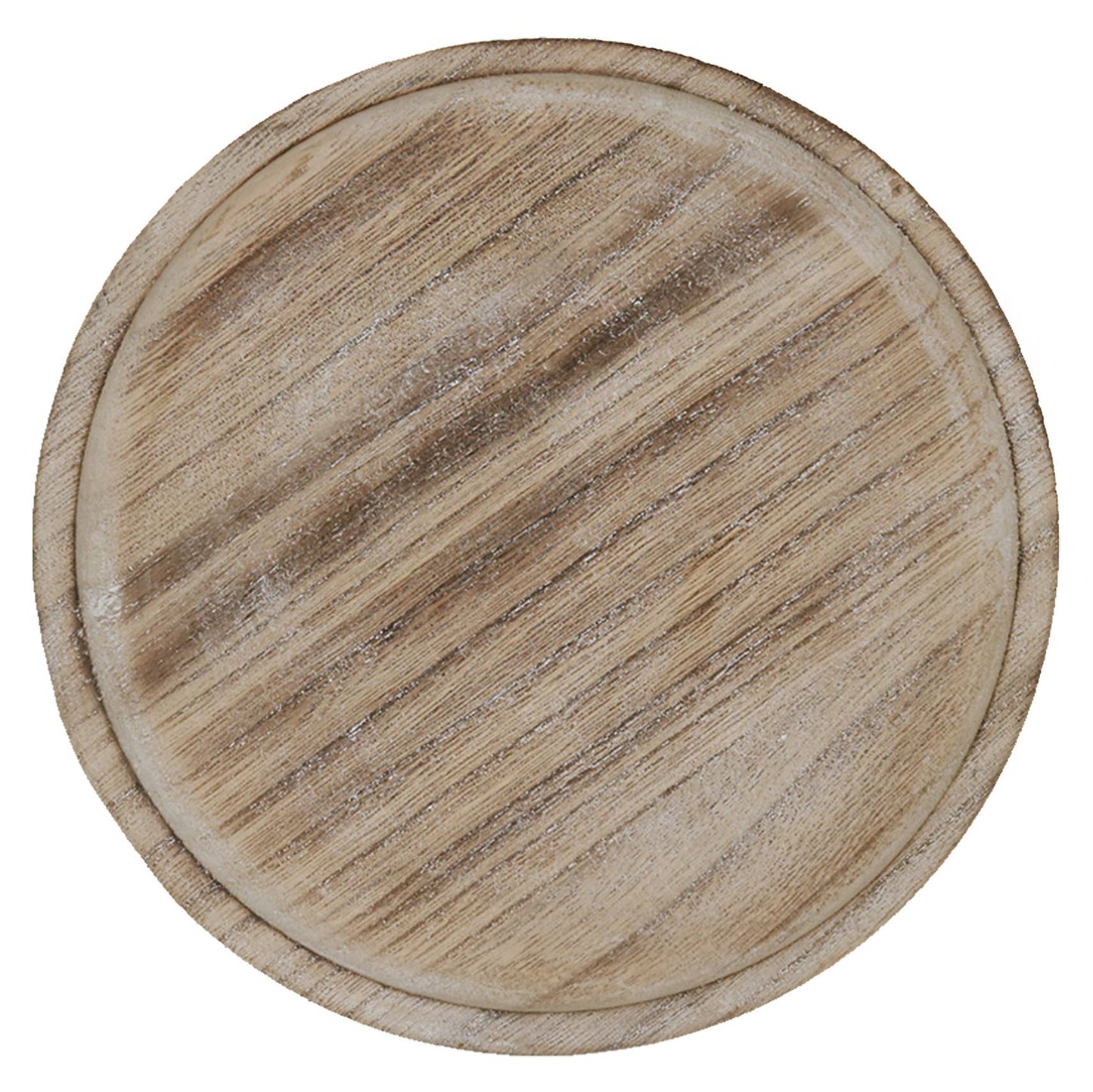 Rustic Round Wood Tray - Home Decor & Gifts