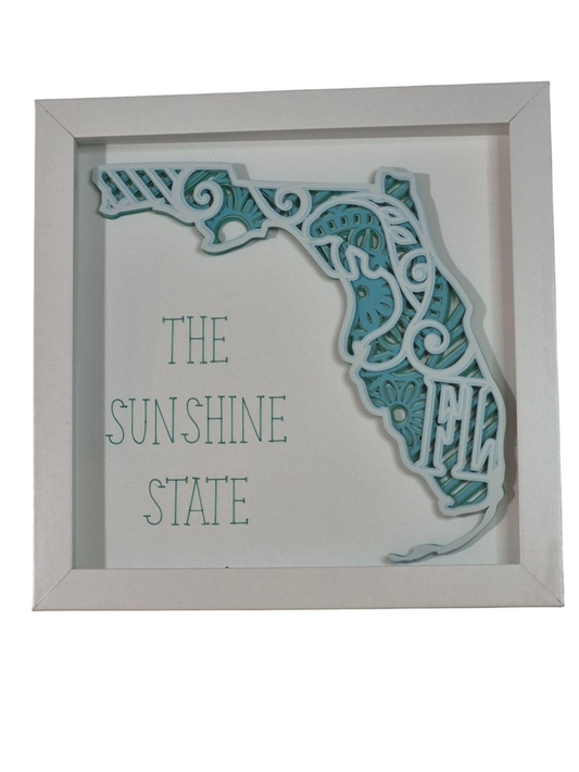 3D Sunshine state shadow box