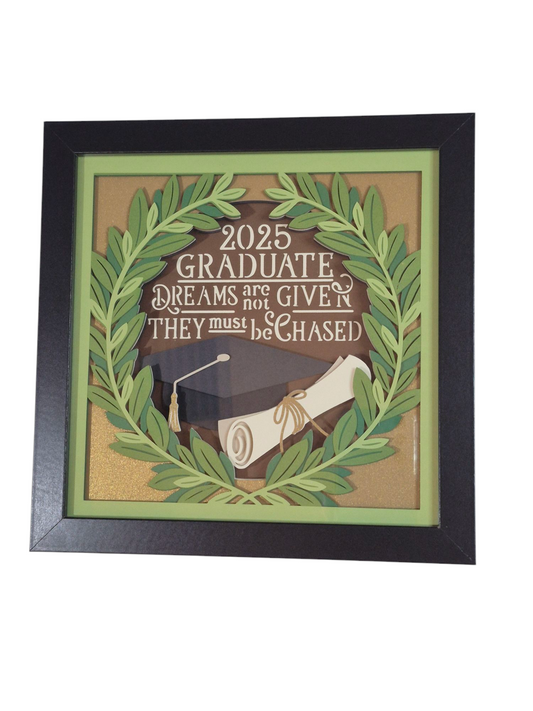 3D 2025 Graduate shadow box