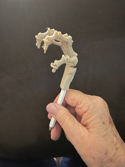 Articulated Skeleton Hand Pencil Topper - 2