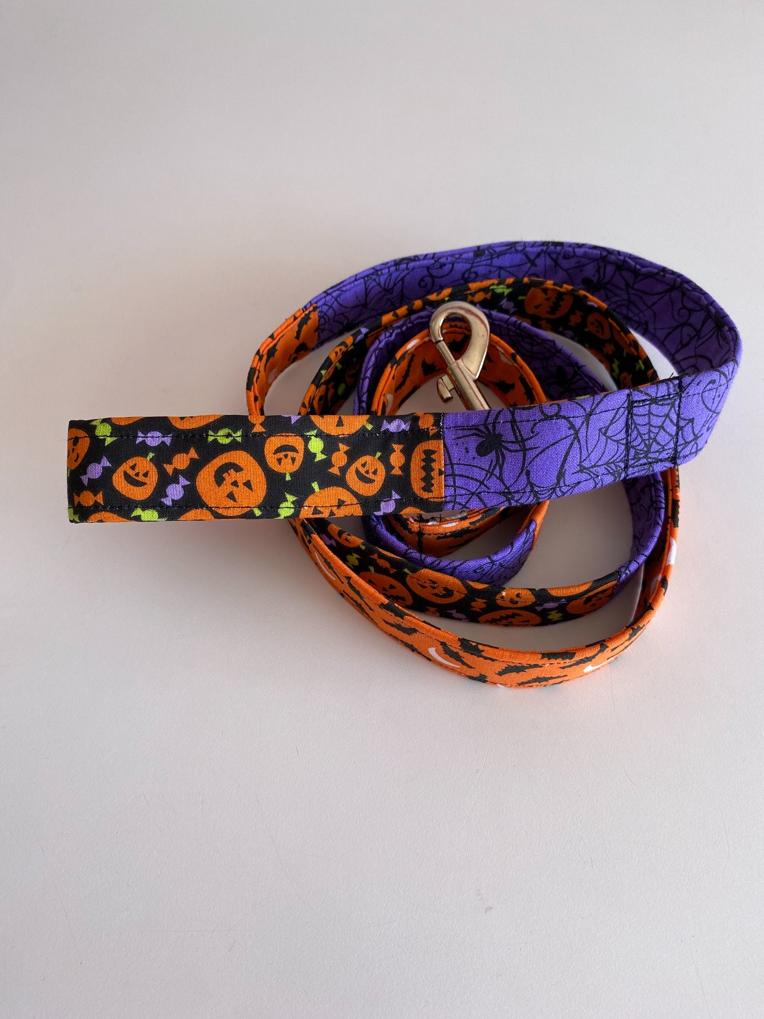 Webs, Pumpkins, and Bats Halloween Leash-Narrow - 2