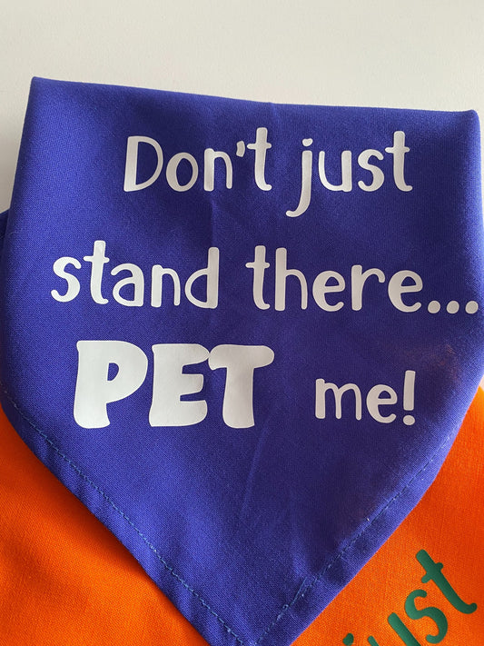 Pet Me Dog Bandana-Small - 1