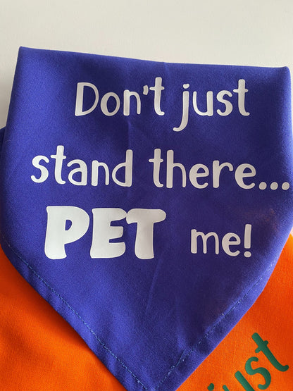 Pet Me Dog Bandana-Large - 1