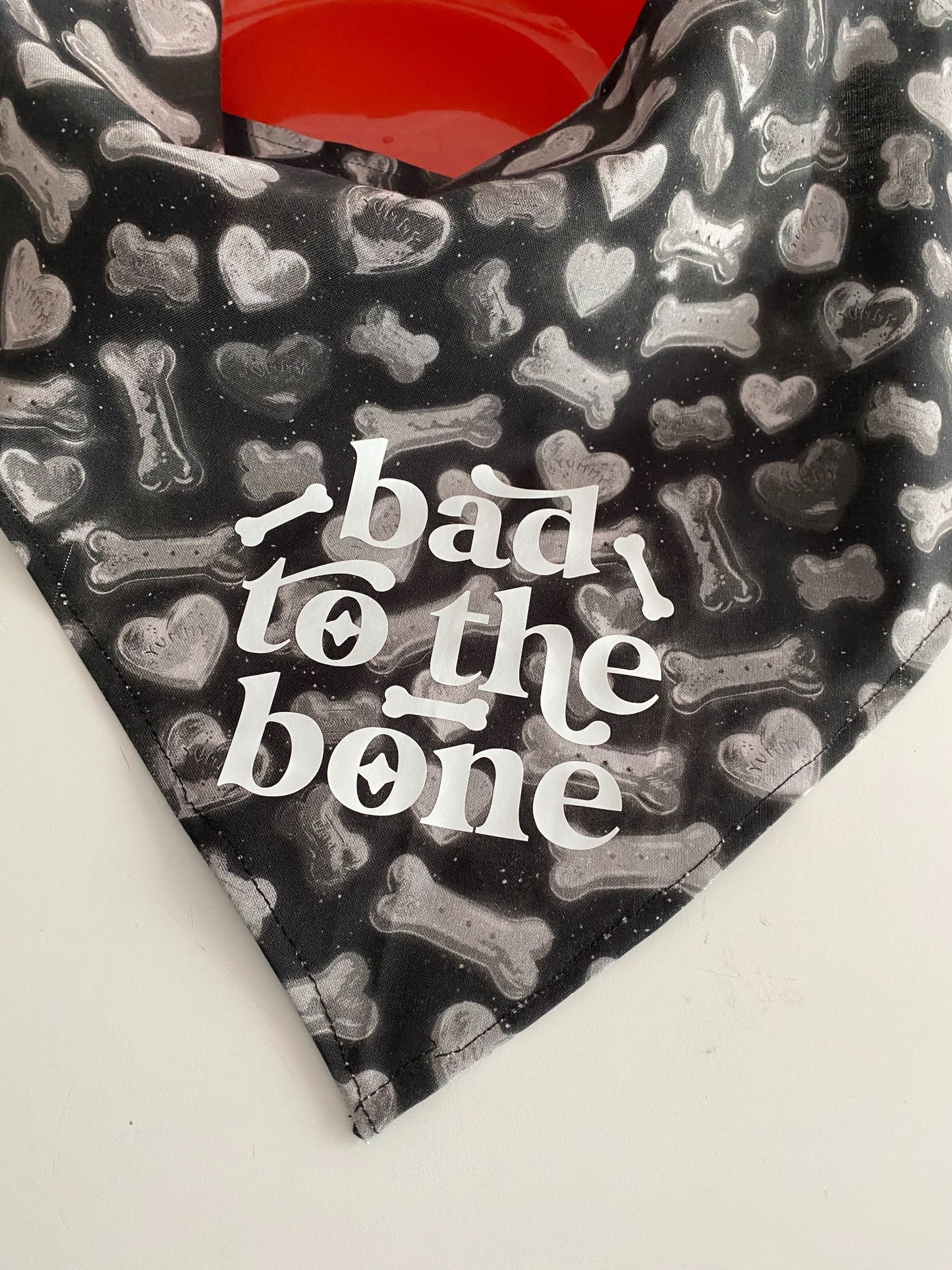 Bad to the Bone Dog Bandana-Small - 2