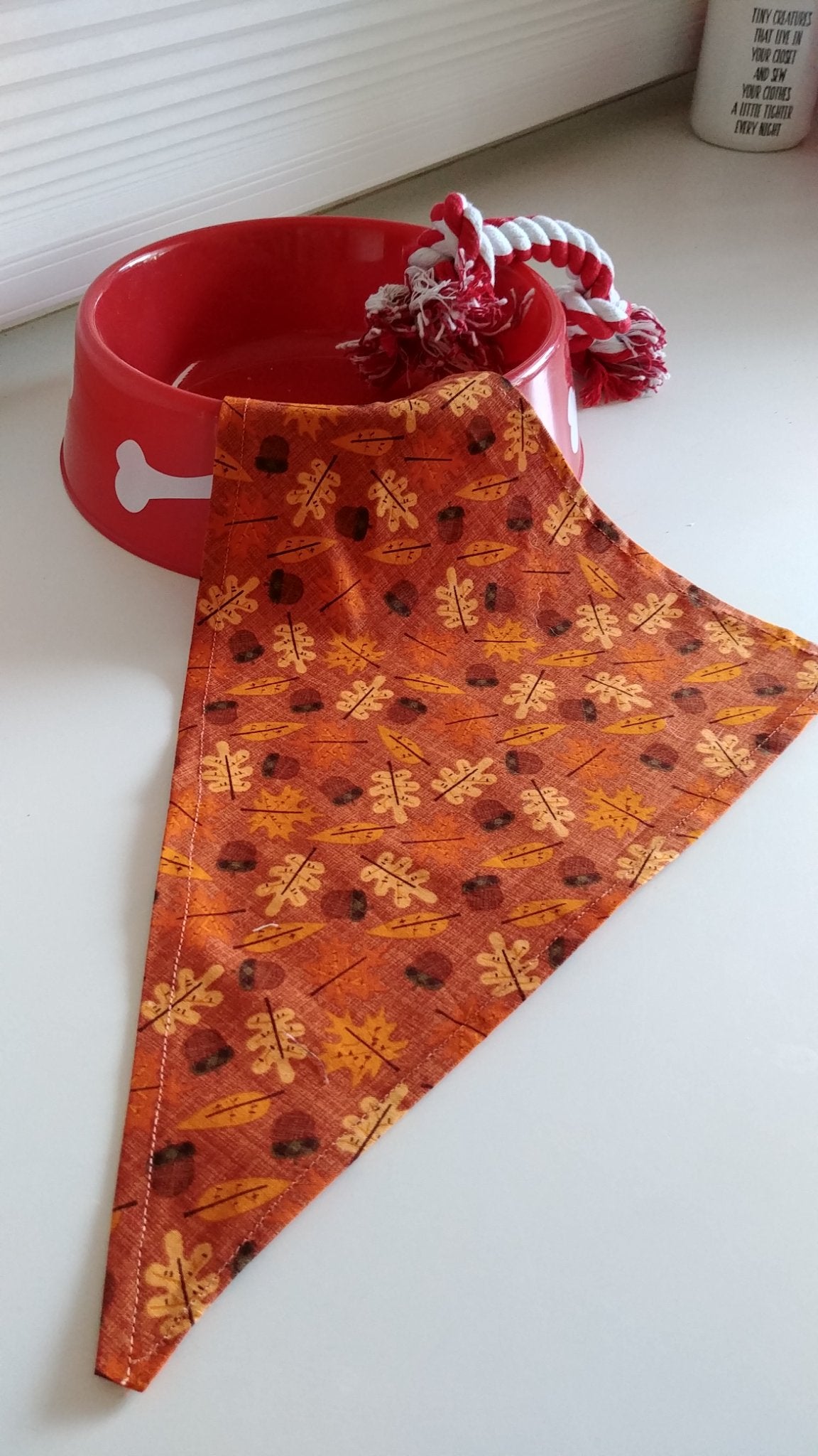 Acorns Dog Bandana-Large - 1