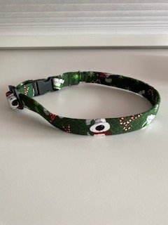 Dogs & Candy Canes Dog Collar-Small - 1