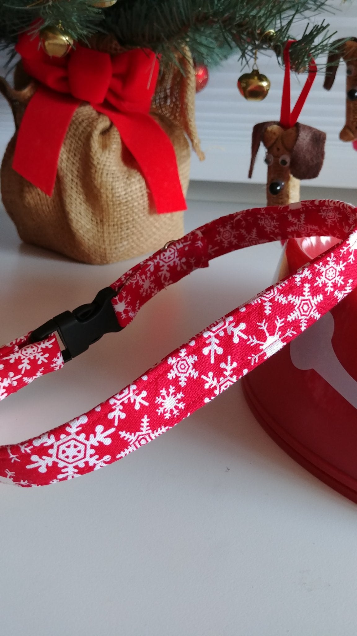 Snowflakes Dog Collar-Small - 1