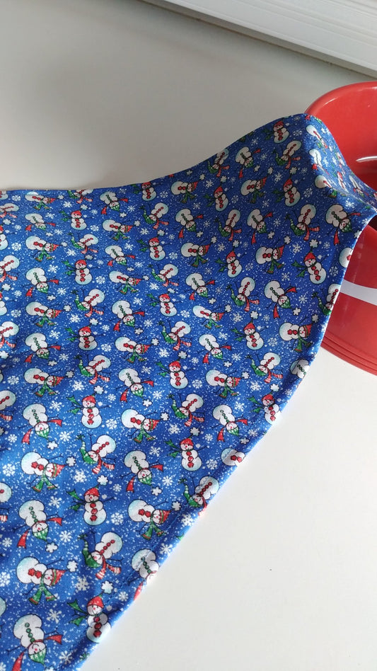 Dark Blue Snowmen Bandana-Extra Large - 1