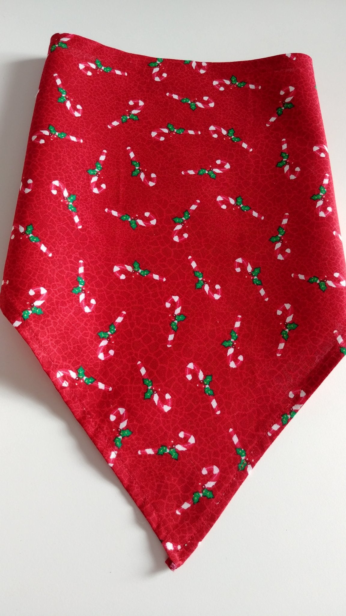 Candy Cane Bandana-Extra Large - 1