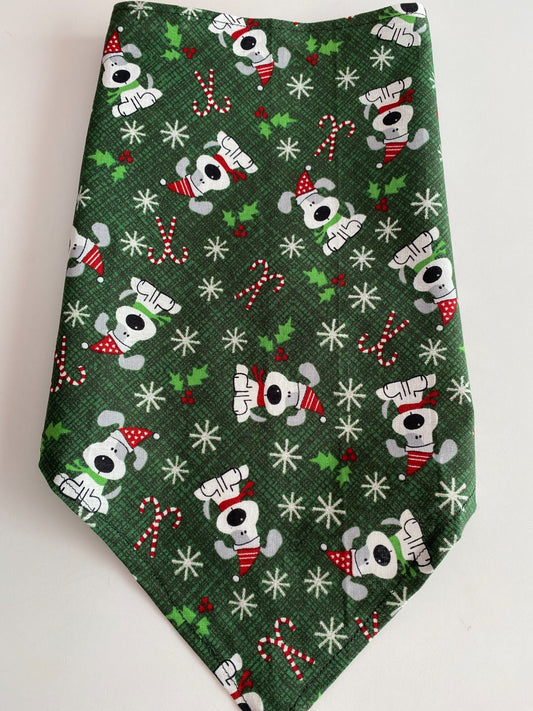 Christmas Dogs Bandana- Extra Large - 1