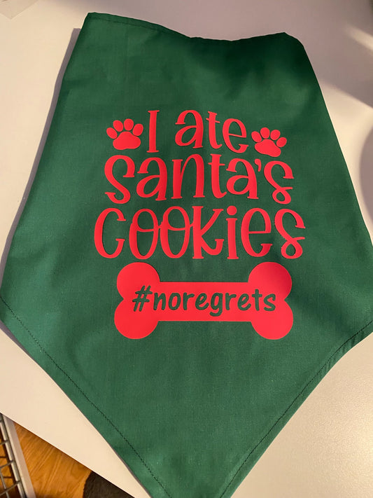 I Ate Santa's Cookies Bandana-Small - 1