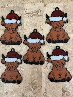 Christmas Highland Cow  - 1