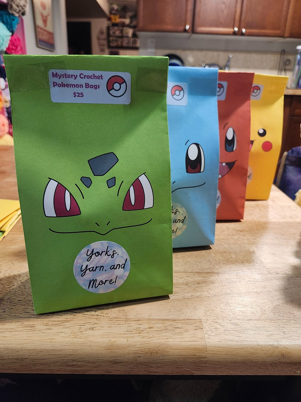 Crochet Pokémon Mystery bags: Handmade - 1