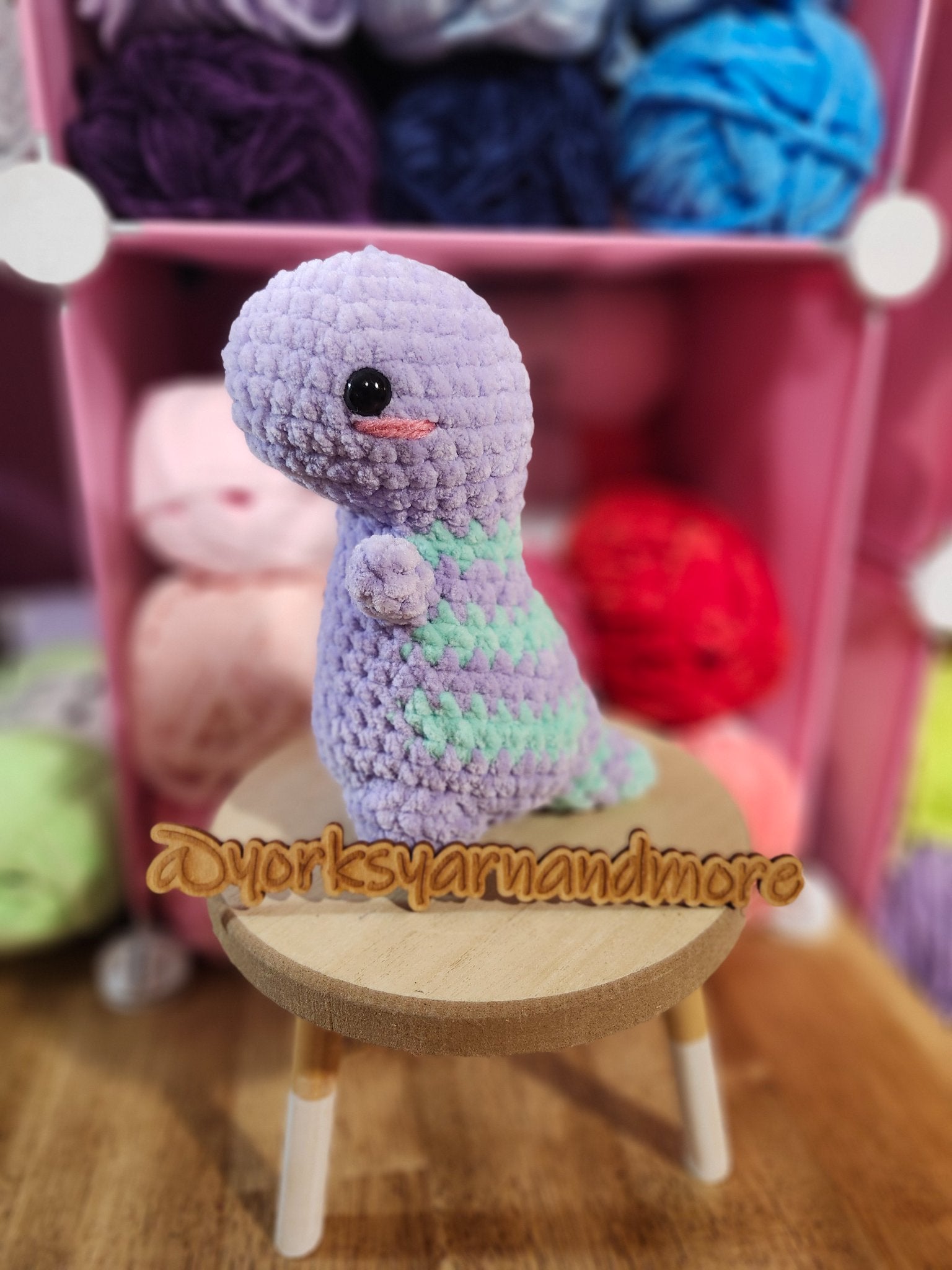 Dinosaur Crochet Plush: Handmade - 1