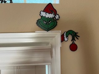 Door Decor Grinch - 1