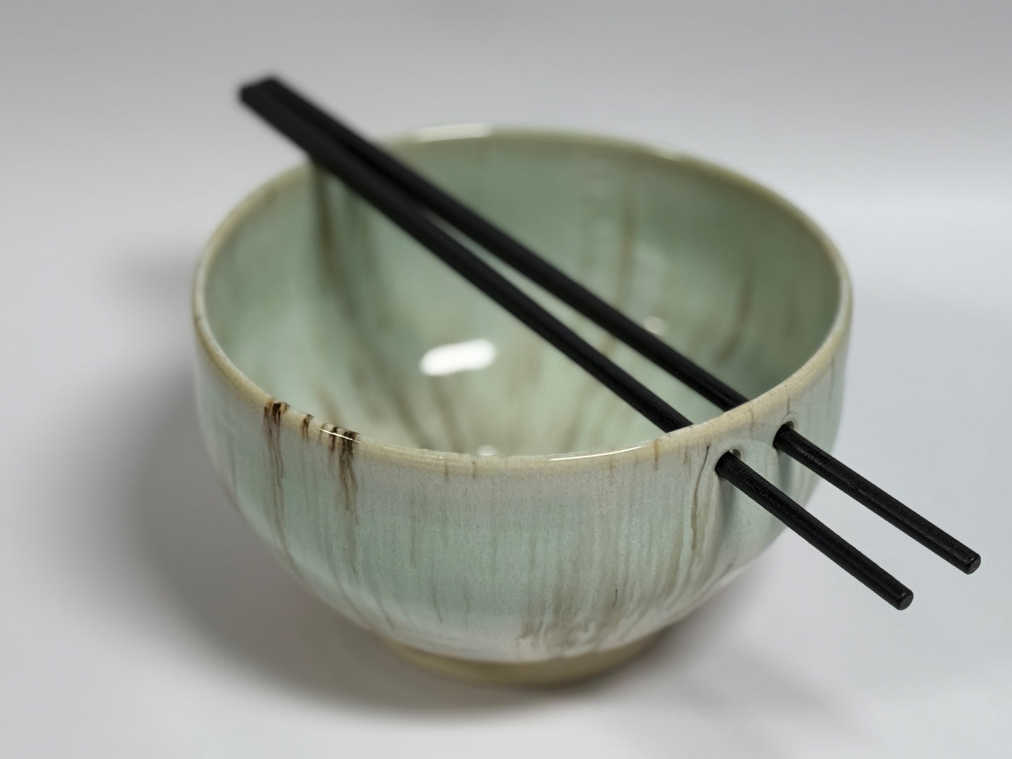 Handcrafted Ramen bowl green - 1