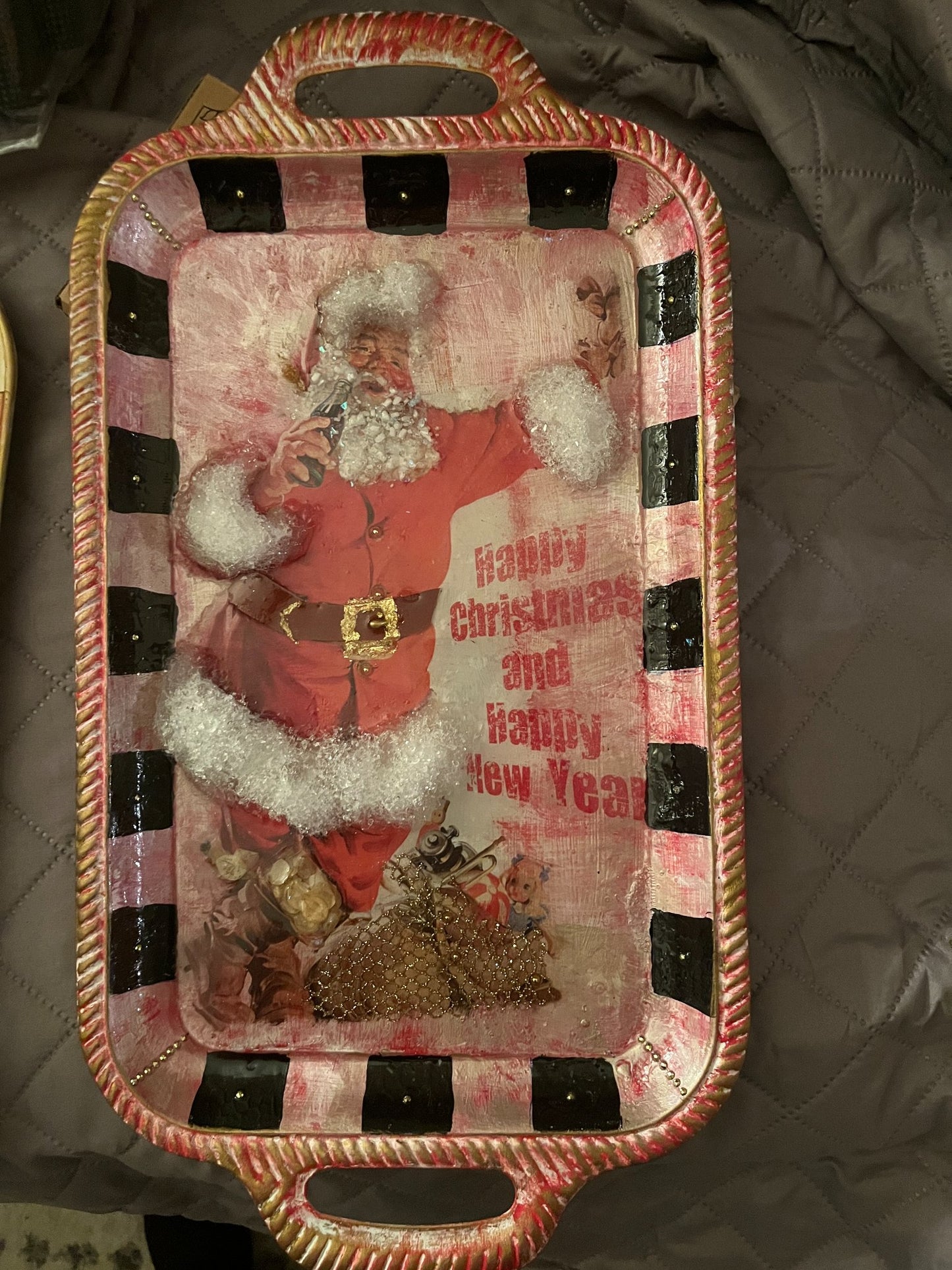 Coca Cola Santa tray - 2