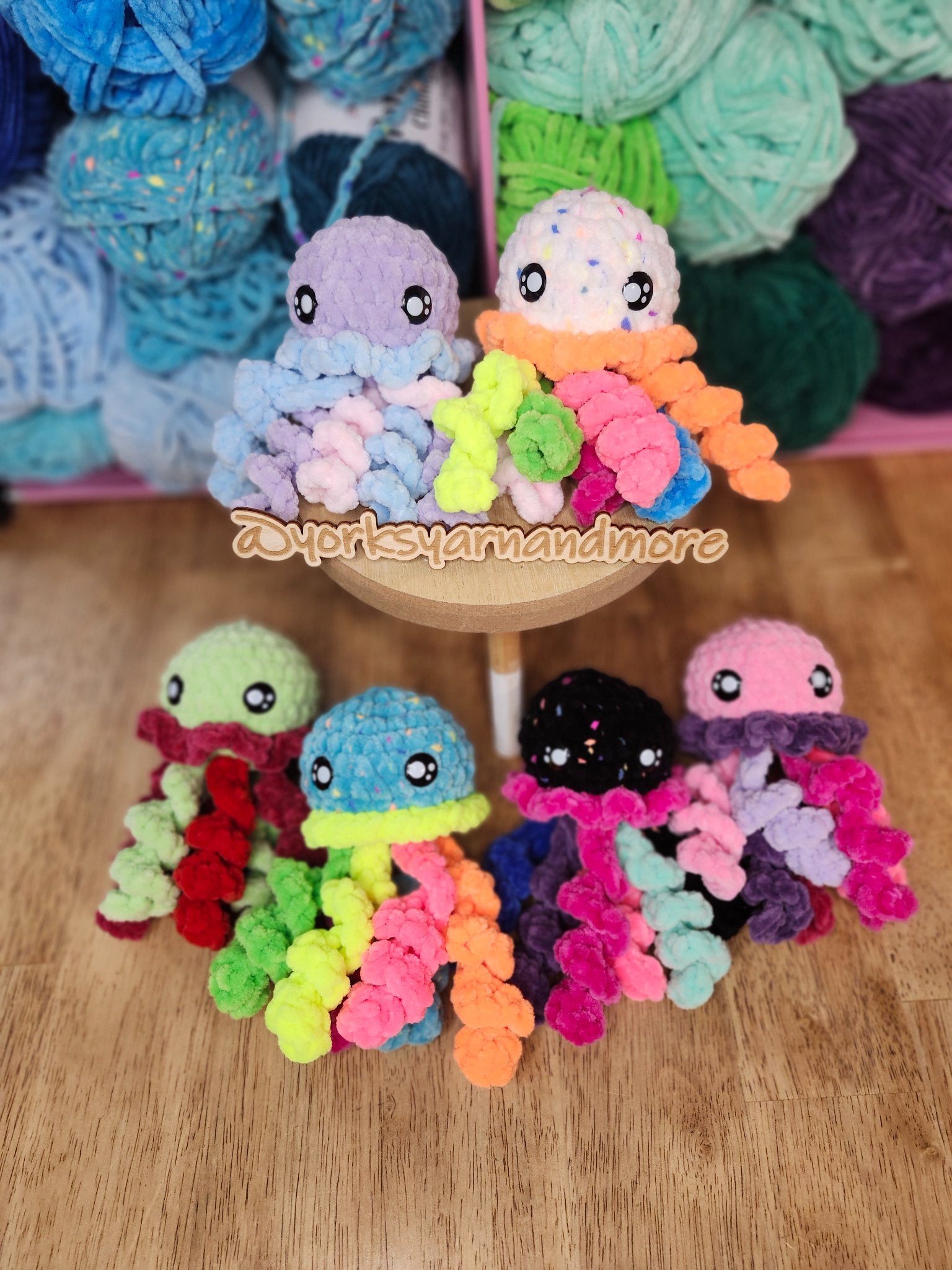 Jellyfish Crochet Plush: Handmade - 1