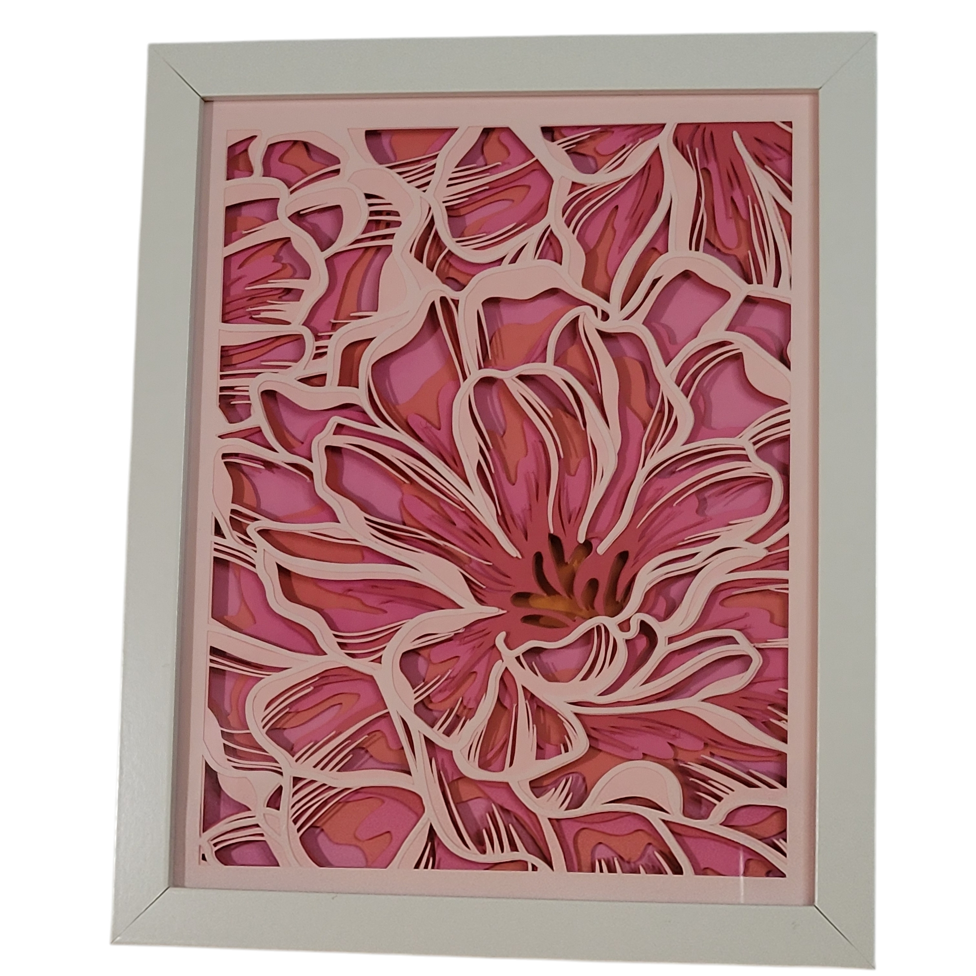 3D Lily shadow box  - 1