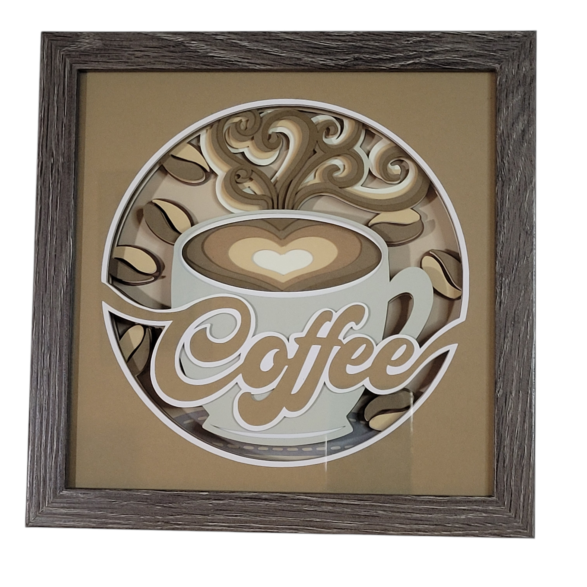 3D coffee shadow box  - 1