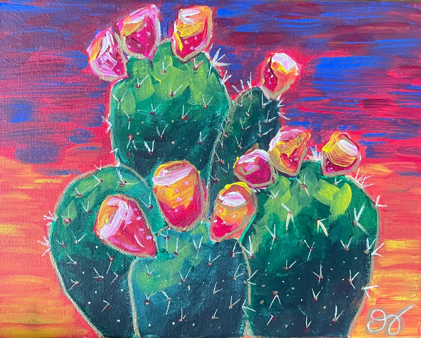 Cactus Sunset | 7x5 Art Print - 1