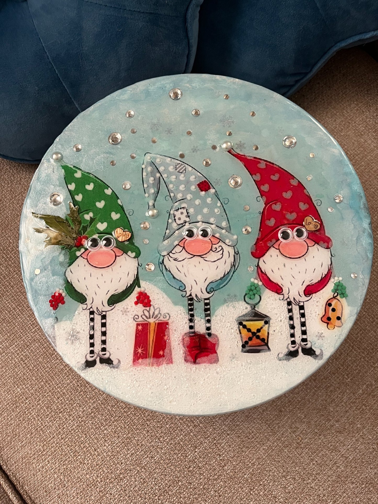 Christmas Gnome Cake Plate - 1