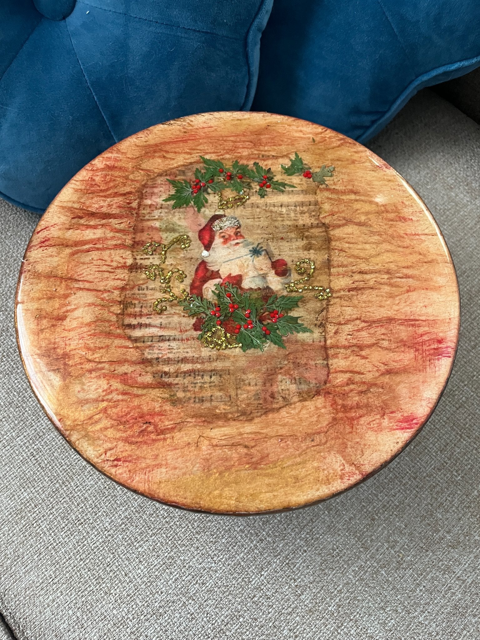 Santa Cake Plate - 1