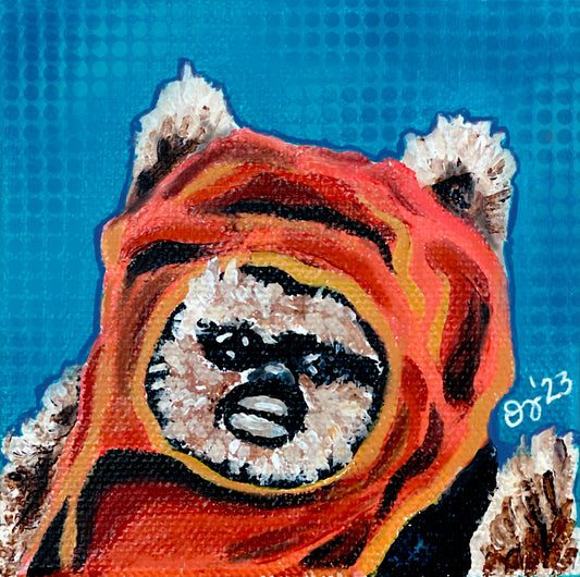 Ewok Paper Print  5x5 - 1