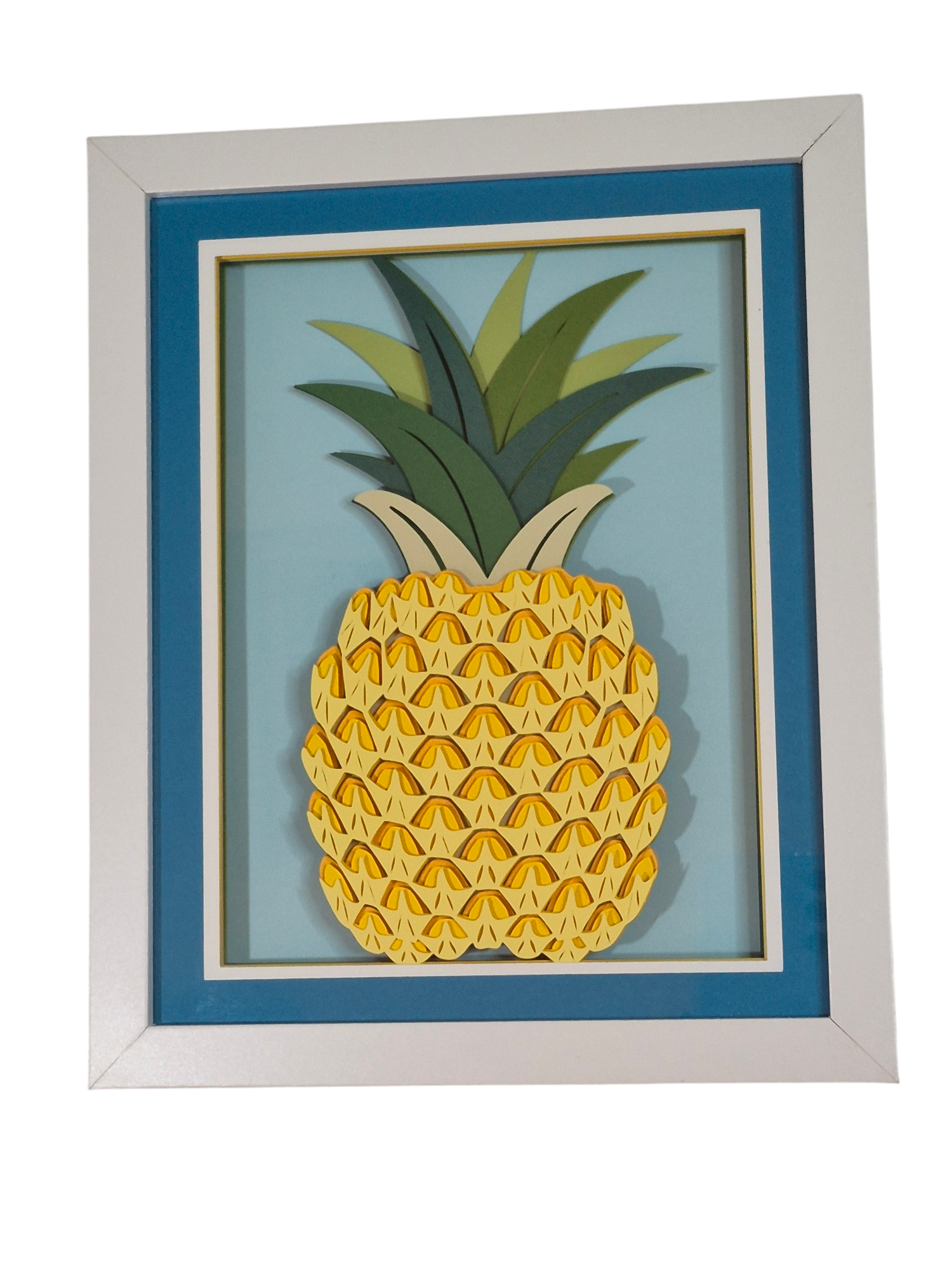 3D pineapple shadow box  - 1